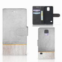 Samsung Galaxy S5 | S5 Neo Book Style Case Wood Concrete - thumbnail