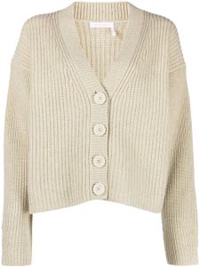 See by Chloé cardigan en maille nervurée - Tons neutres