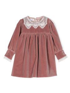 JESURUM BABY robe à détails en dentelle - Rose