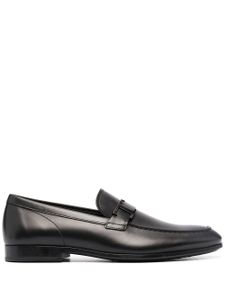 Tod's mocassins à plaque logo - Noir
