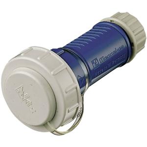 MENNEKES 10833 Koppeling met randaarde Kunststof Waterdicht 230 V Wit, Blauw IP68