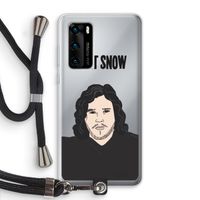 Let It Snow: Huawei P40 Transparant Hoesje met koord