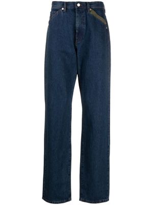PS Paul Smith jean à motif Plains brodé - Bleu