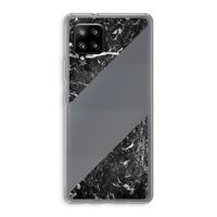 Zwart marmer: Samsung Galaxy A42 5G Transparant Hoesje