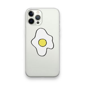 Spiegelei: iPhone 12 Pro Max Transparant Hoesje