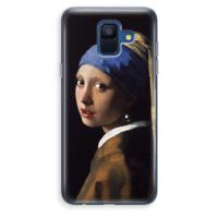 The Pearl Earring: Samsung Galaxy A6 (2018) Transparant Hoesje - thumbnail