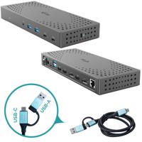 Hub USB i-Tec USB 3.0 / USB-C / Thunderbolt, 3x 4K Docking Station Gen 2 + Power Delivery 100W
