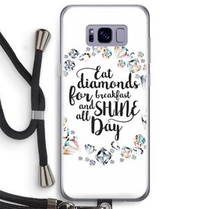 Diamonds: Samsung Galaxy S8 Transparant Hoesje met koord