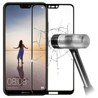 5D Full Size Huawei P20 Lite Screenprotector van Gehard Glas - Zwart