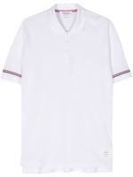 Thom Browne polo à rayures tricolores - Blanc - thumbnail