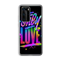 Only Love: Huawei P40 Pro Transparant Hoesje