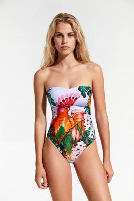 Tropisch badpak - BLUE - M