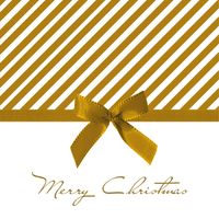 Ambiente kerst thema servetten - 40x - 33 cm - goud - Merry Christmas - Feestservetten - thumbnail