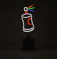 Neon &apos;Spray Paint&apos; Sign (Op Betonnen Basis)