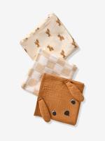 Set van 3 luiers van katoengaas ACHILLE veel beige Set van 3 luiers van katoengaas ACHILLE veel beige
