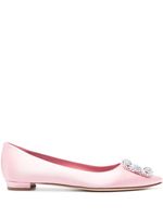 Manolo Blahnik Hangisi ballerina shoes - Rose