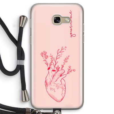 Blooming Heart: Samsung Galaxy A5 (2017) Transparant Hoesje met koord