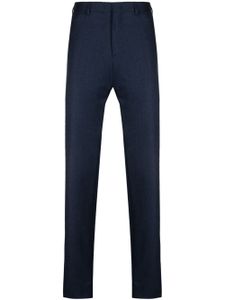 Brioni pantalon en laine à coupe droite - Bleu