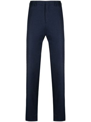 Brioni pantalon en laine à coupe droite - Bleu