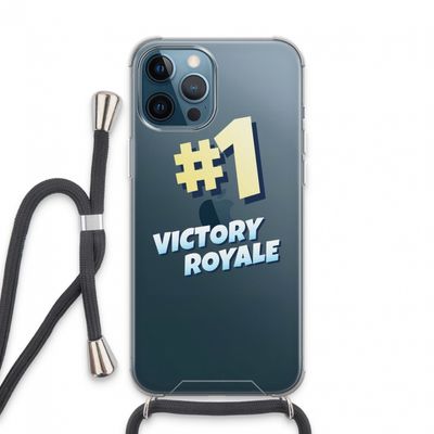 Victory Royale: iPhone 13 Pro Max Transparant Hoesje met koord