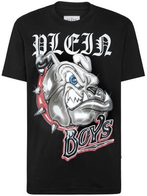 Philipp Plein t-shirt Bulldog en coton - Noir