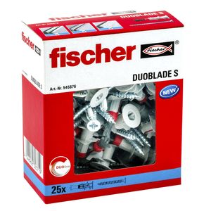 Fischer Gipsplaatplug DuoBlade S met schroef - 545676 - 25 stuk(s) - 545676