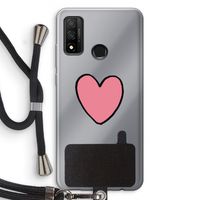 Hartje: Huawei P Smart (2020) Transparant Hoesje met koord