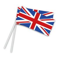 Zwaaivlaggetjes UK Op Stok - 50 stuks