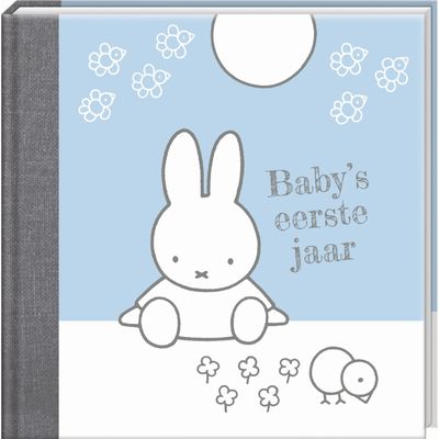 Nijn Boek baby eerste jaar nijntje blauw