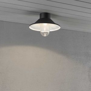 Plafondlamp zwart Vega Power LED 22cm 8W dimbaar