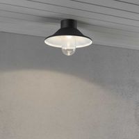 Plafondlamp zwart Vega Power LED 22cm 8W dimbaar - thumbnail
