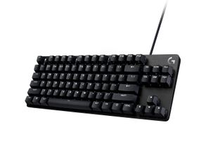 Logitech G413 TKL SE Gaming-toetsenbord USB QWERTZ, Duits Zwart Verlicht, Spatwaterdicht