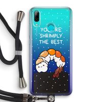 You're Shrimply The Best: Huawei P Smart (2019) Transparant Hoesje met koord