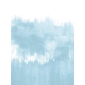 Fotobehang - Brush Strokes Light Blue 192x260cm - Vliesbehang