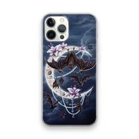 Vleermuizen Maan: iPhone 12 Pro Max Transparant Hoesje