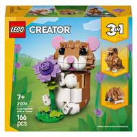 LEGO creator 31376 schattige hamster met bloem
