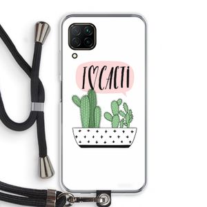 I love cacti: Huawei P40 Lite Transparant Hoesje met koord
