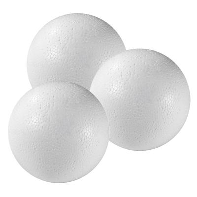 Piepschuim bol/bal - 15x - wit - D8 cm - styropor - hobby figuren - DIY - knutselen