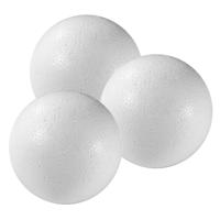 Piepschuim bol/bal - 15x - wit - D8 cm - styropor - hobby figuren - DIY - knutselen