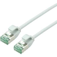 roline recycled material RJ45 (cross) Netwerkkabel Aansluitkabel CAT 6A U/FTP 0.5 m Grijs