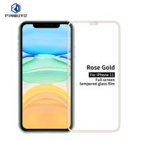 Voor iPhone 11 PINWUYO 9H 2.5 D volledig scherm gehard glas film (Rose goud)