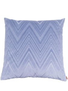 Missoni Home coussin à motif zigzag - Bleu