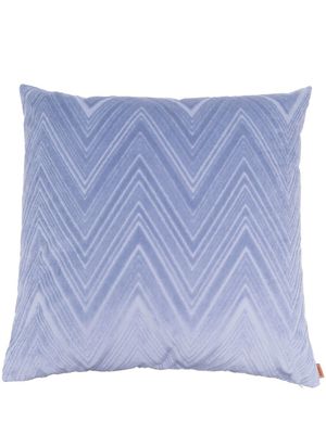 Missoni Home coussin à motif zigzag - Bleu