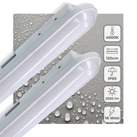 2 PACK - LED&apos;s Light Universele LED TL verlichting compleet 120 cm - voor binnen en buiten - 2500 lm
