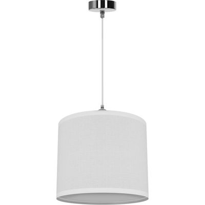 LED Hanglamp - Hangverlichting - Aigi Utra - E27 Fitting - Rond - Mat Wit - Kunststof
