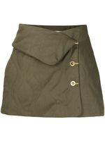 Dion Lee minijupe à fini matelassé - Vert Dion Lee minijupe à fini matelassé - Vert