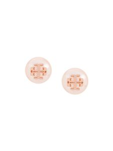 Tory Burch puce d'oreille à perle - Rose