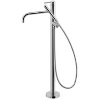 Vrijstaande badkraan Tres Study Exclusive | Hoogte uitloop 67.4 cm | Draaibare uitloop | Mengkraan | Rond | Chroom