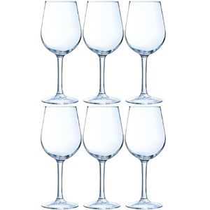 Stevige wijnglazen voor rode wijn 370 ml 6 stuks