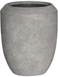 Baq Polystone Coated Plain Coppa Raw Grey (met inzetbak), 45x55cm